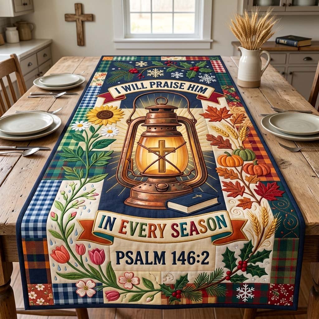 Every Season Praise Table Runner