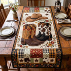 Prairie Boot Bouquet Table Runner