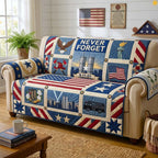 Patriot Tribute Never Forget Qulited Sofa Cover