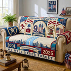 Honoring the Heroes Qulited Sofa Cover