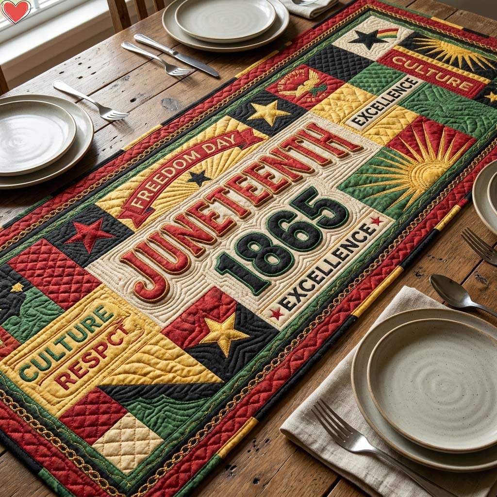 Juneteenth Legacy Table Runner