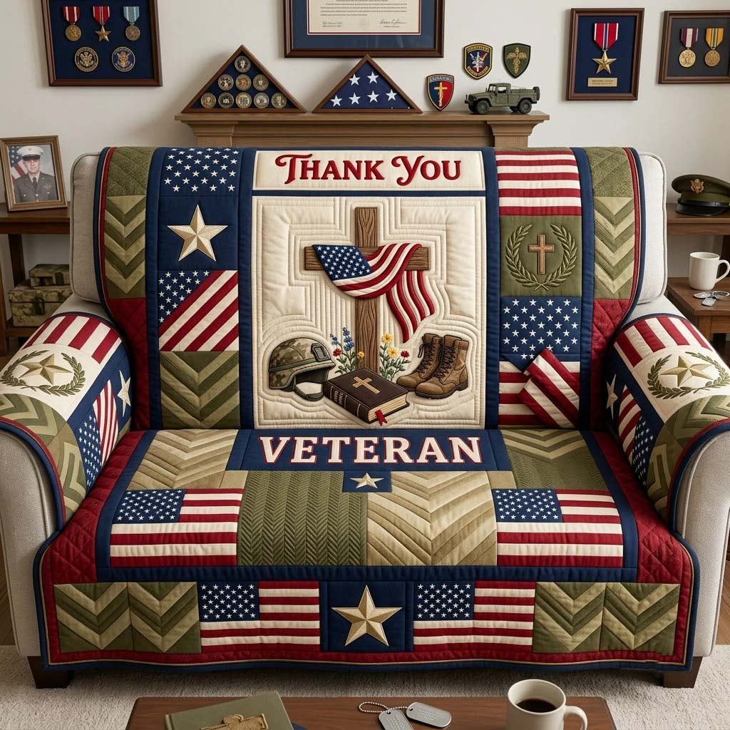 Faith Honor Sacrifice Sofa Cover