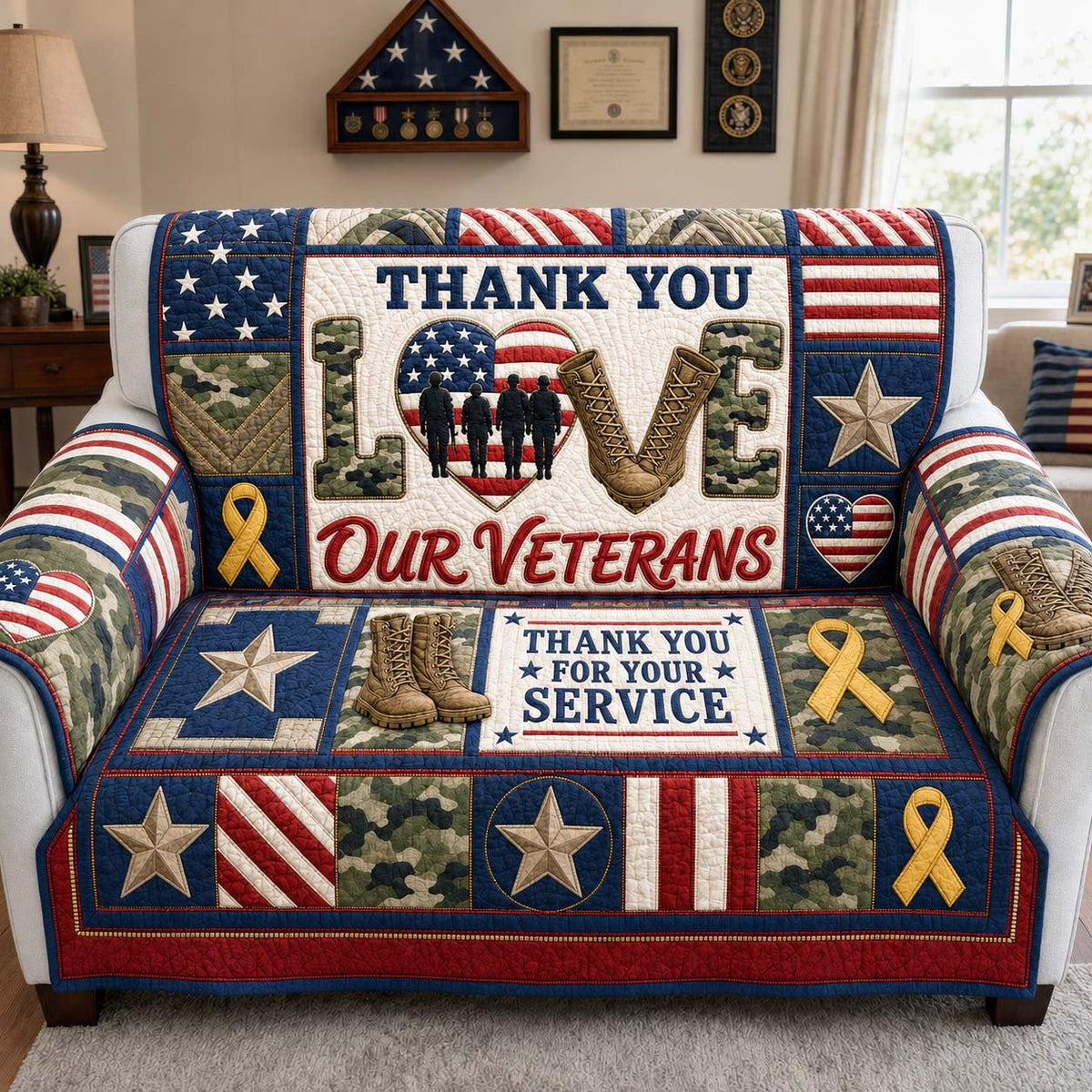Love and Gratitude Sofa Cover