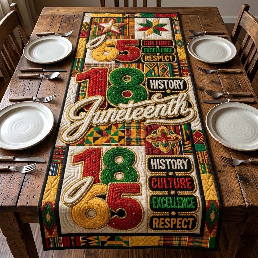 Juneteenth Spirit Table Runner