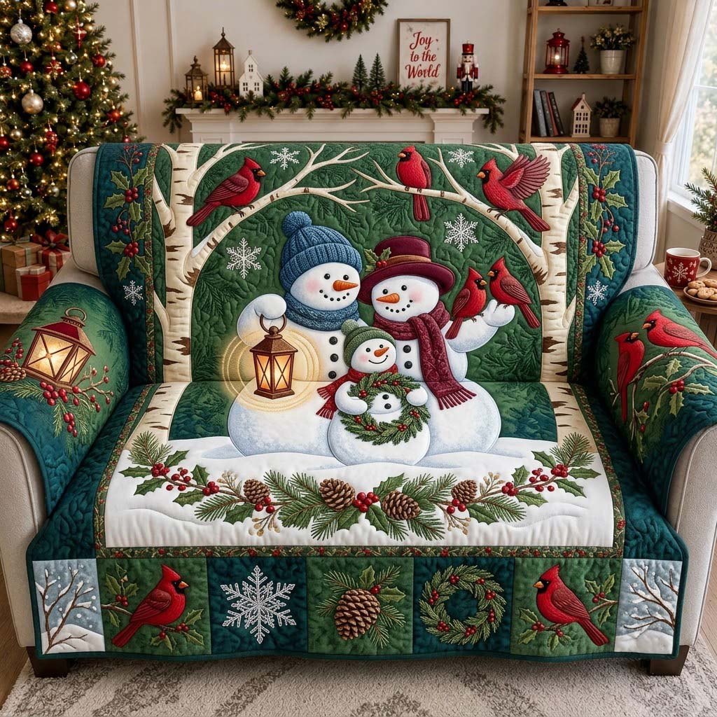 Cardinal Winter Gathering Sofa Cover
