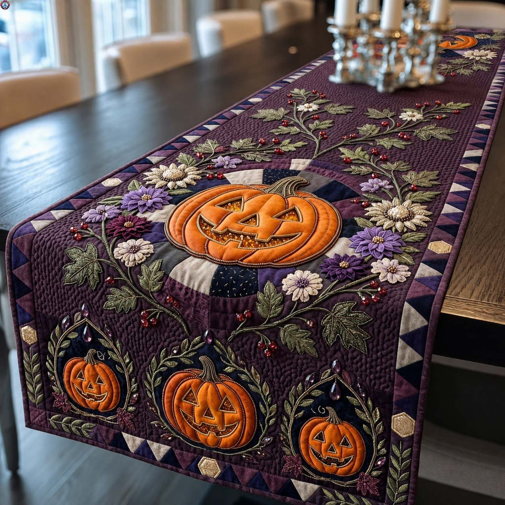 Jack Lantern Crown Table Runner