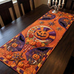 Crystal Pumpkin Celestial Garden Table Runner