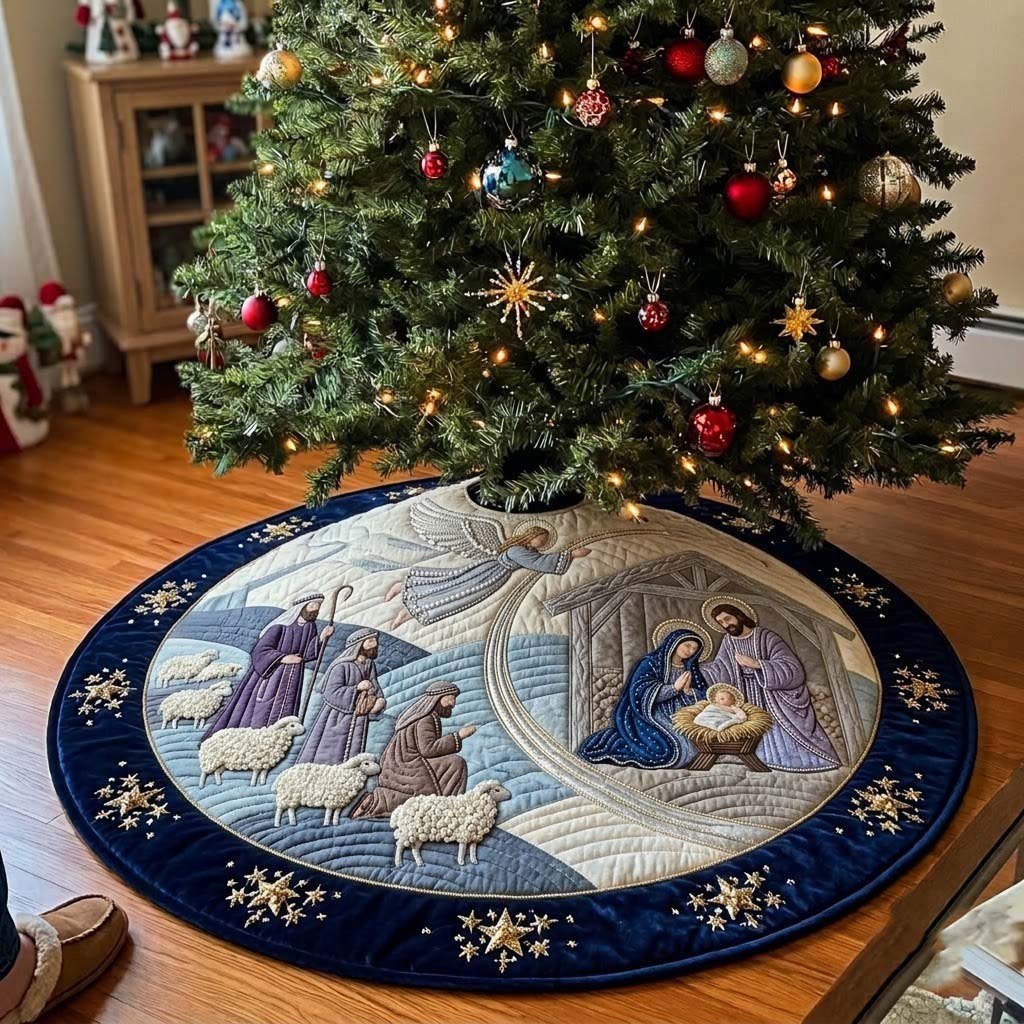 Shepherds First Light Christmas Tree Skirt