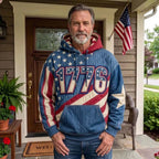1776 Rebel Heritage hoodie, all-over print