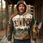 Huntwood Heritage hoodie, all-over print