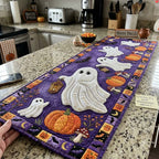 Jeweled Ghost Procession Table Runner