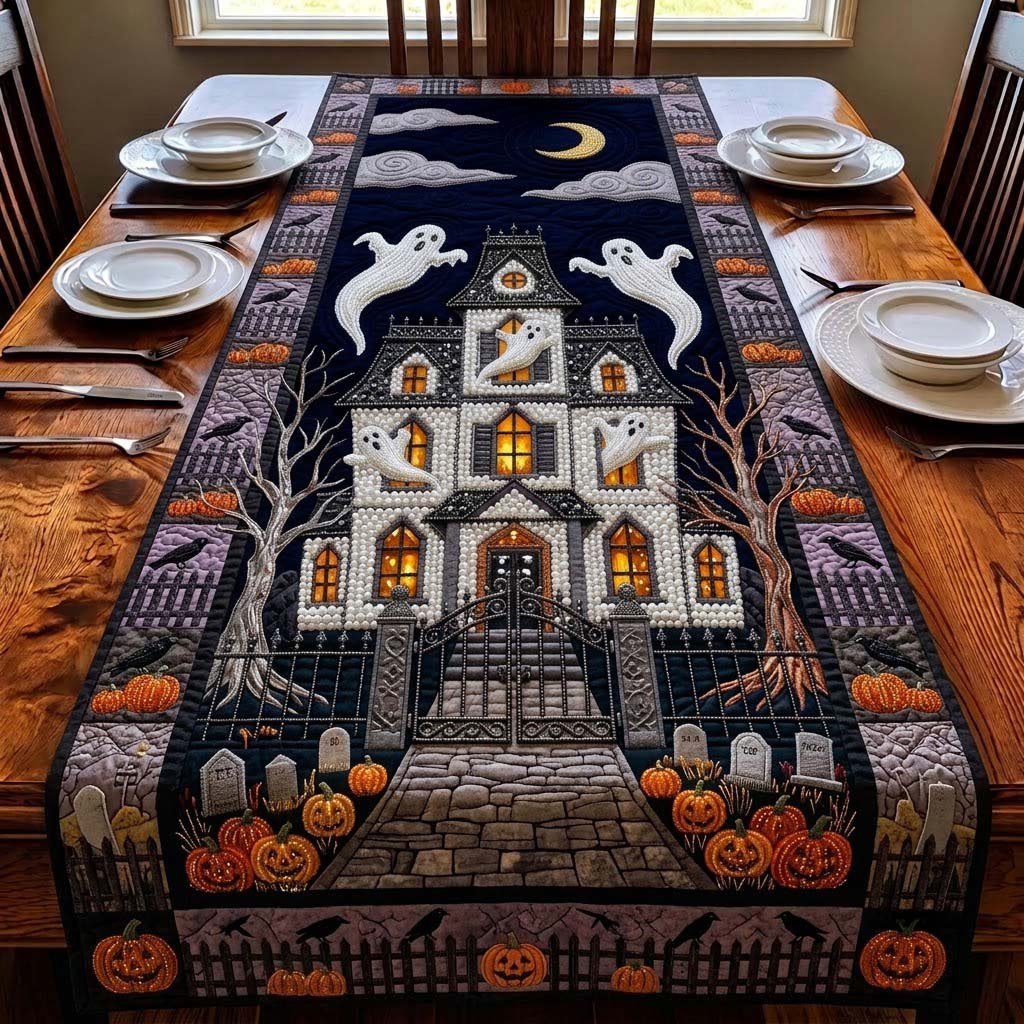 Haunted Pearl Manor Table Runner