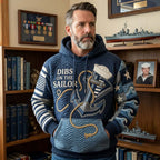 Anchor and Dress Blues hoodie, all-over print