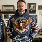 Am Navy Veteran hoodie, all-over print