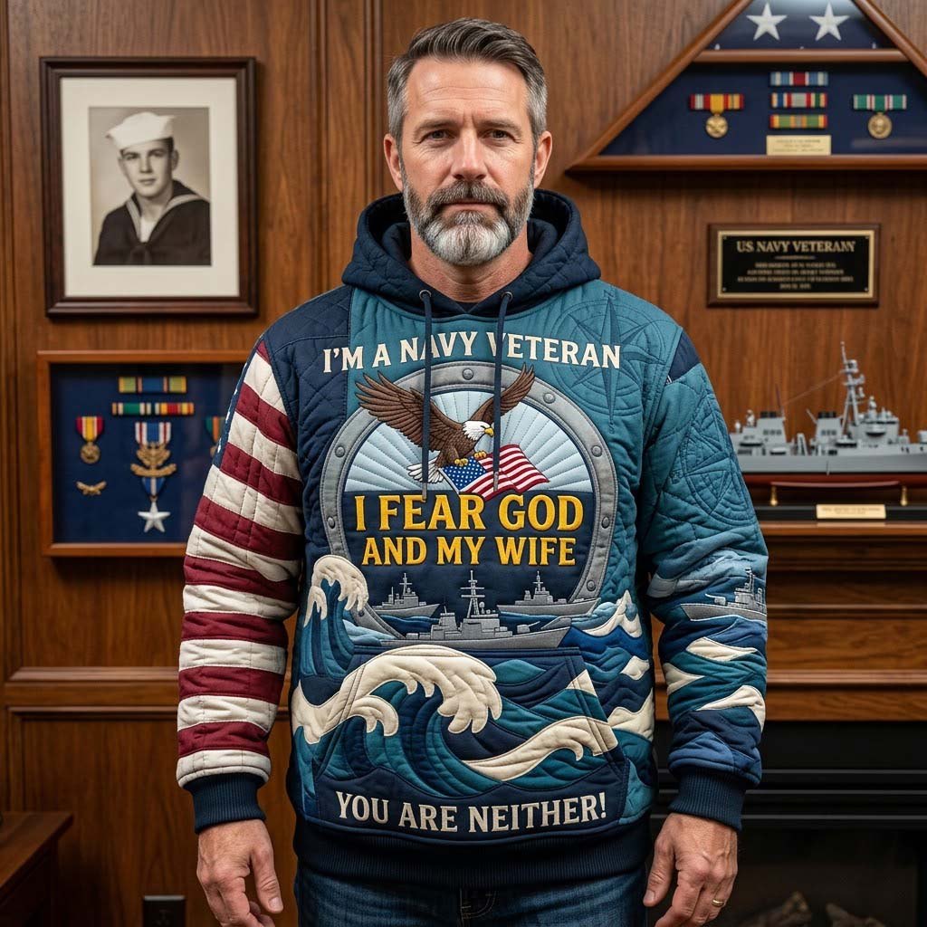 Faith Flag and Fleet hoodie, all-over print