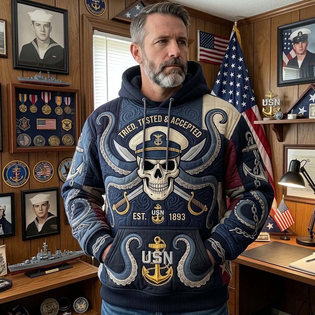 Kraken Chief Crest hoodie, all-over print