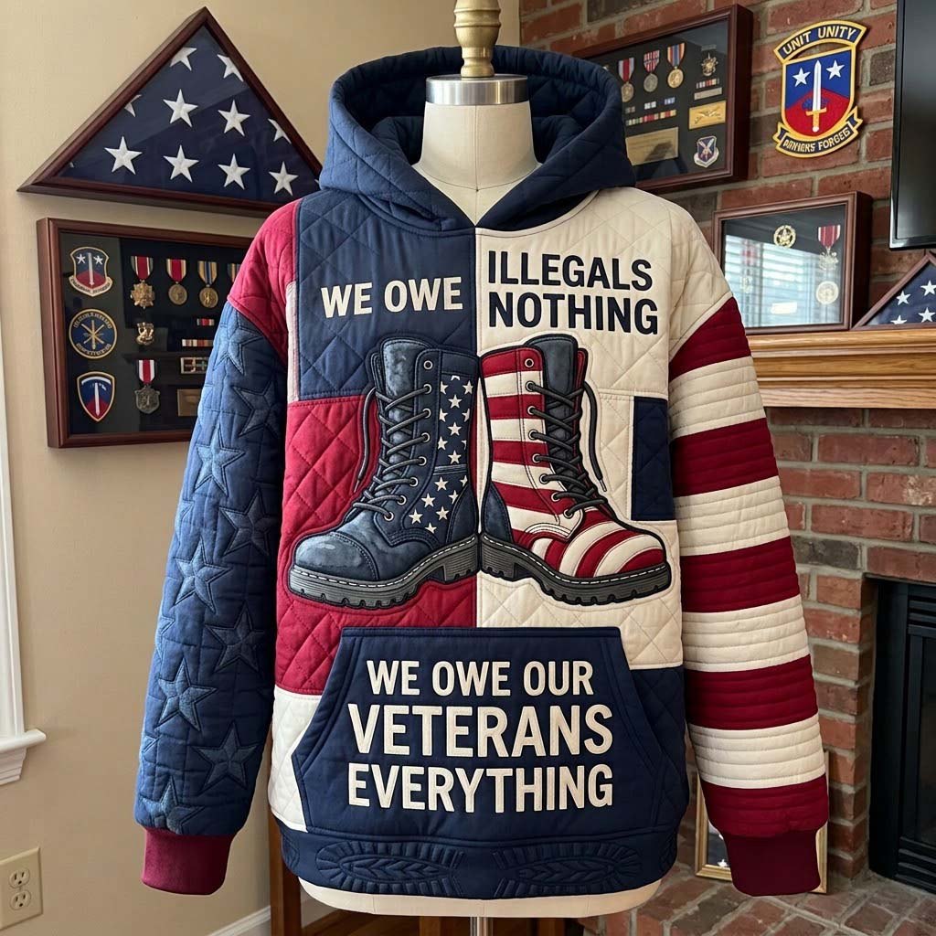 Veterans Above All hoodie, all-over print