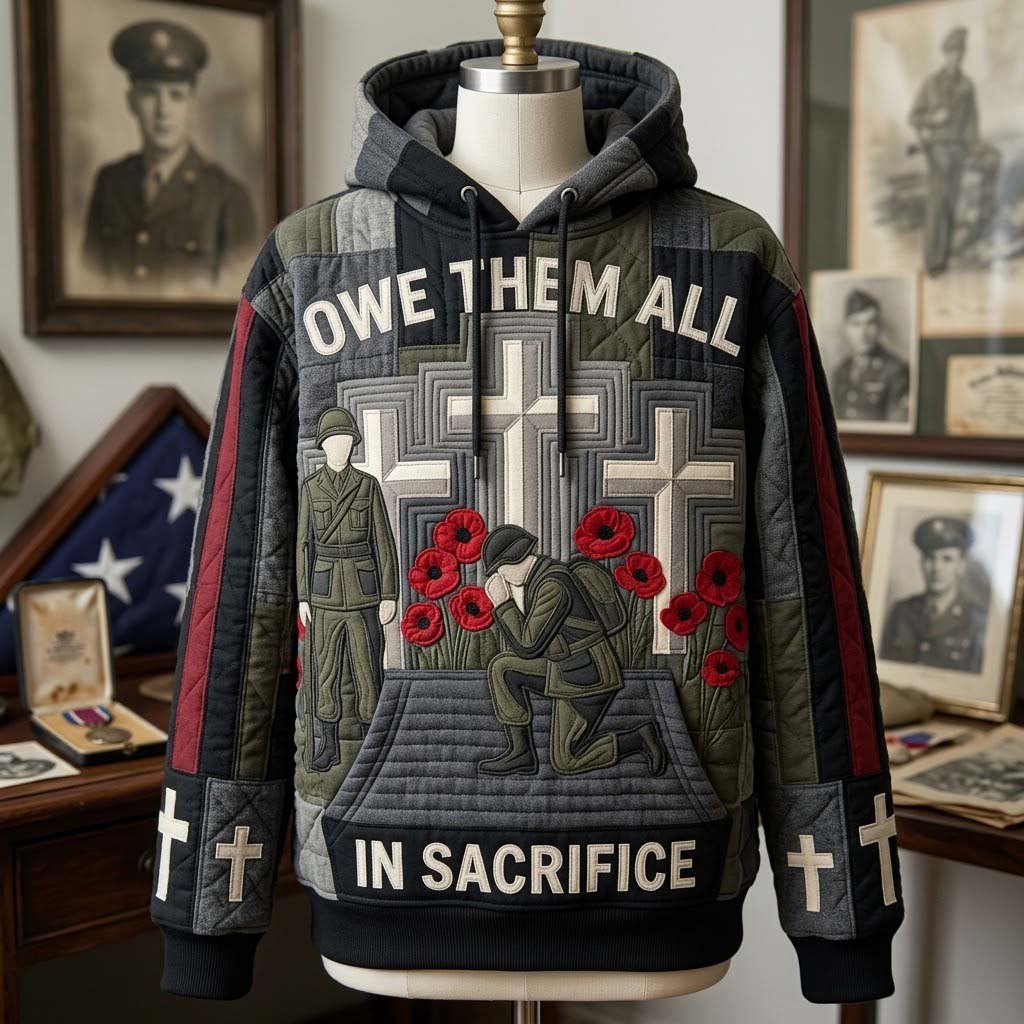 Crosses of Remembrance hoodie, all-over print