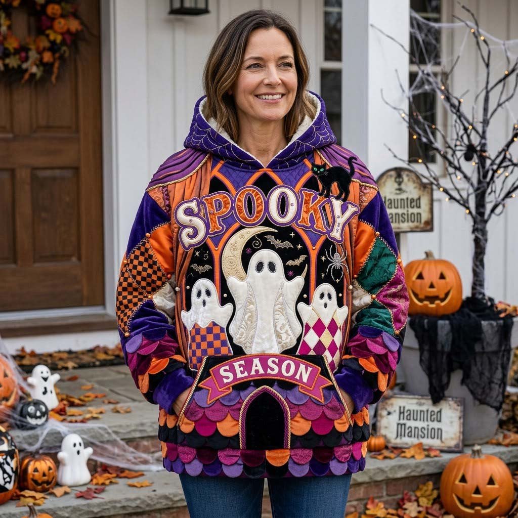 Haunted Carnival Heirloom hoodie, all-over print