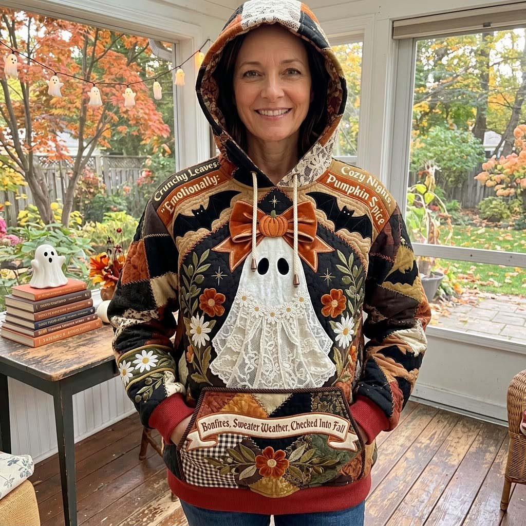Haunted Lace Garden hoodie, all-over print