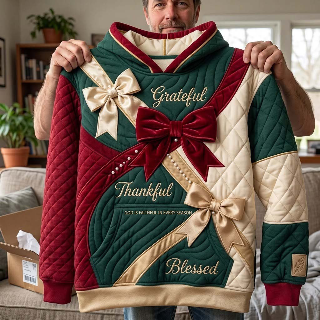 Cranberry Gratitude hoodie, all-over print