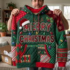 Merry Lights hoodie, all-over print