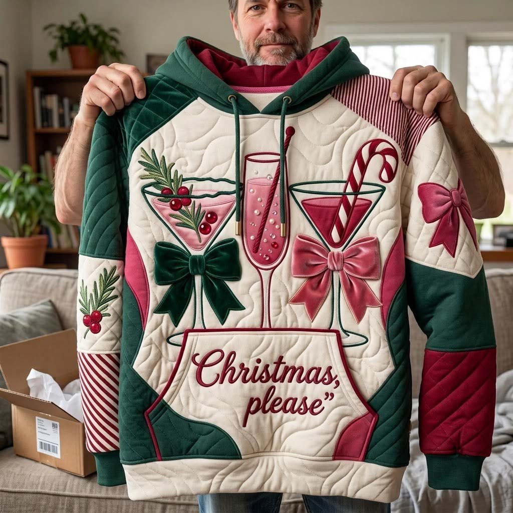 Christmas Please hoodie, all-over print