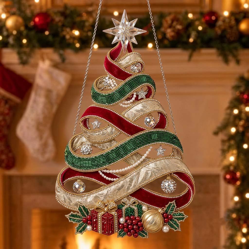 Spiral Christmas Tree Christmas Ornament