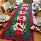 Winter Window Cardinal Table Runner