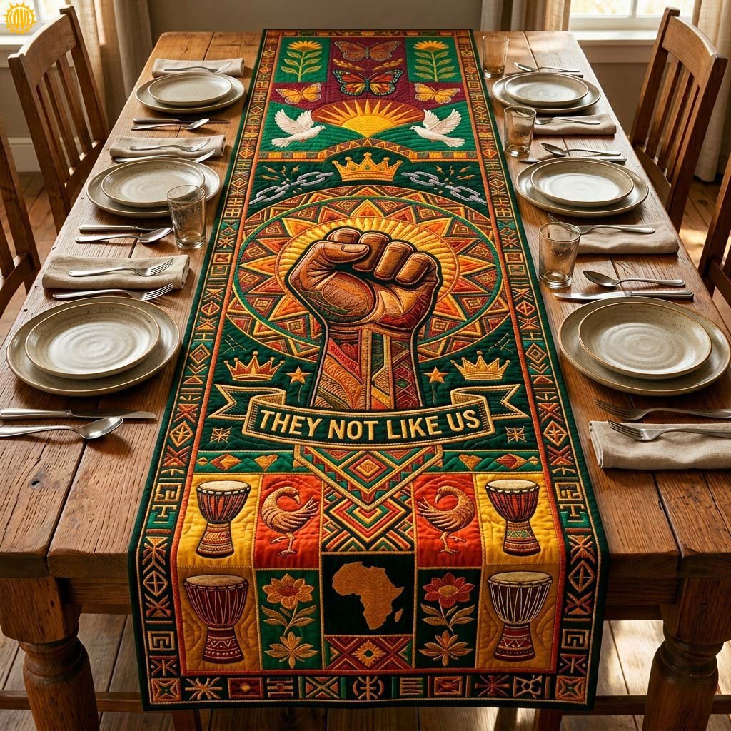 Freedom Fist Heritage Table Runner