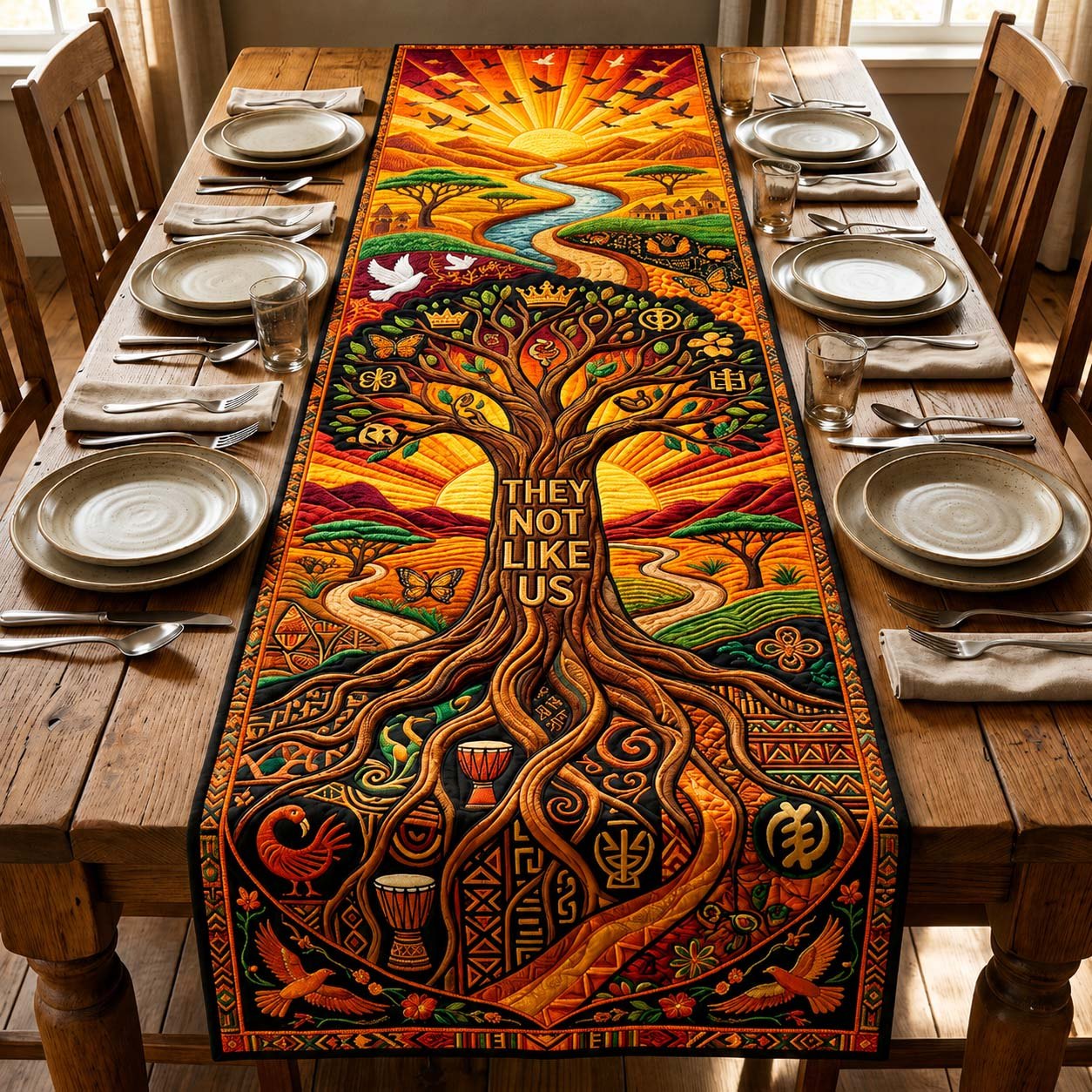 Tree of Freedom Table Runner