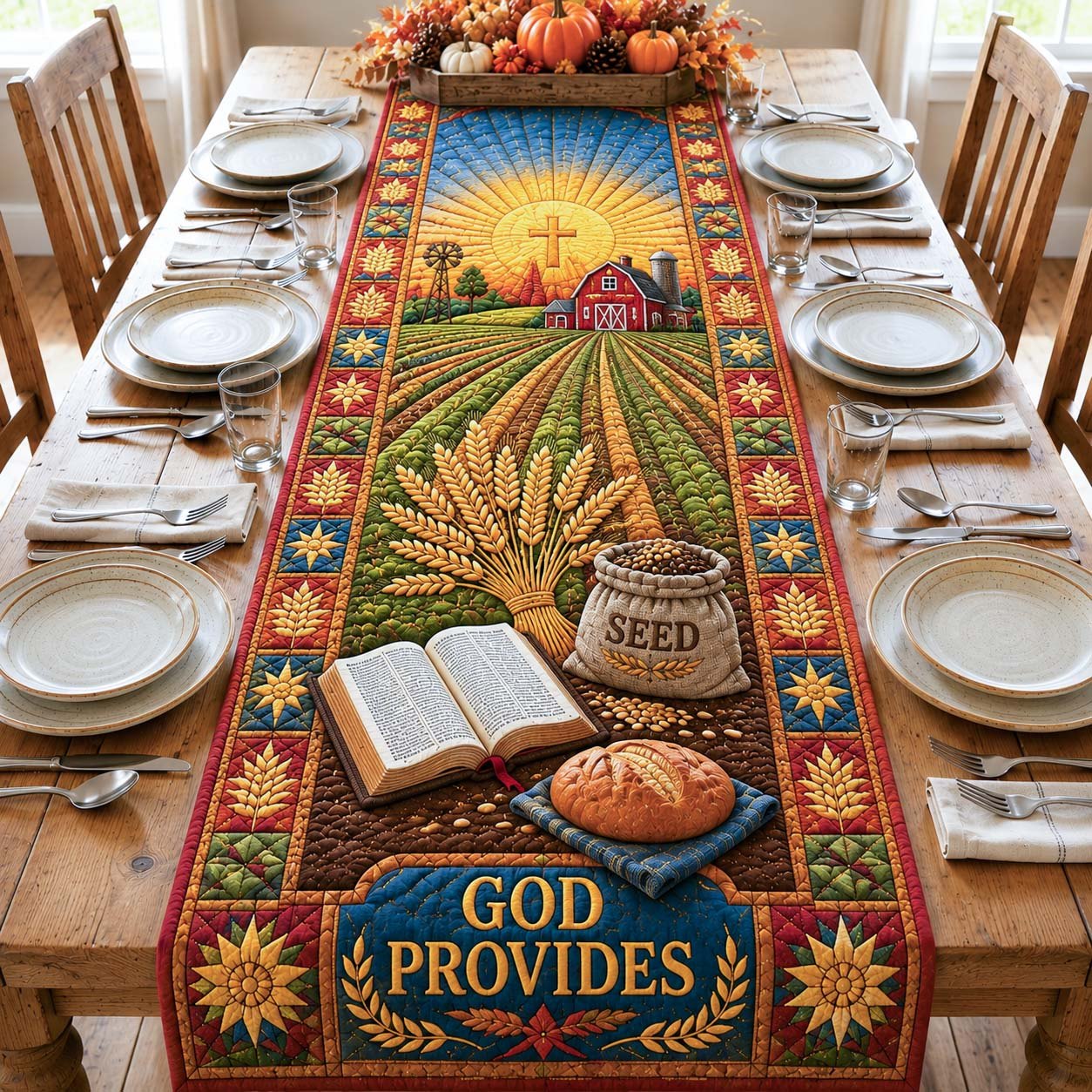 God Providence Table Runner