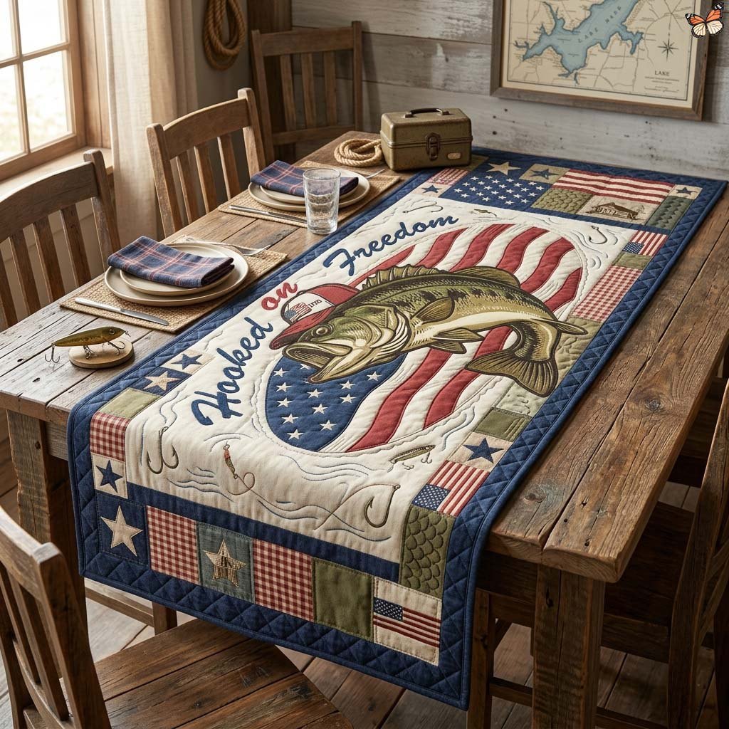 Hooked Freedom Table Runner