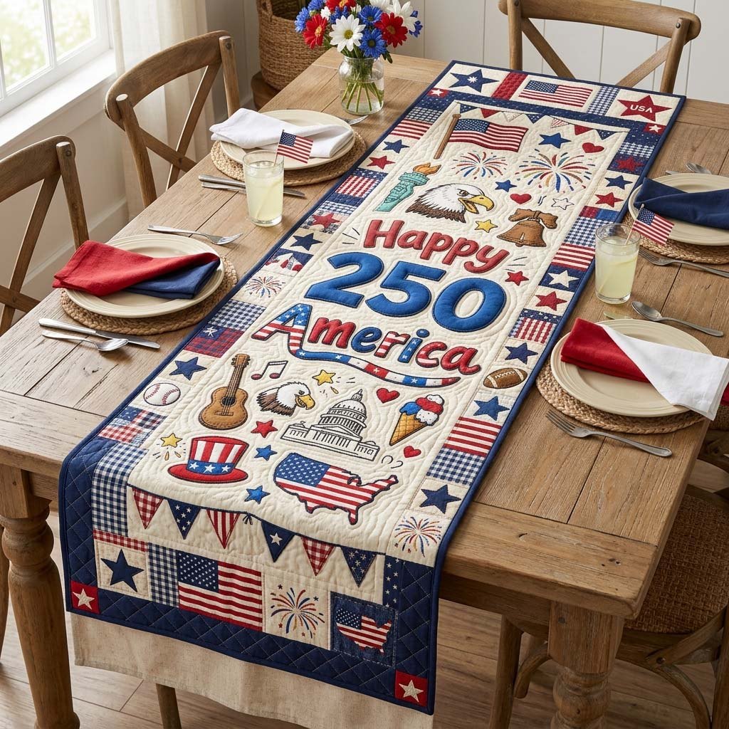 Happy Liberty Table Runner