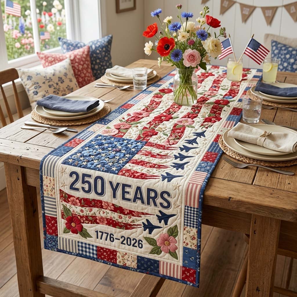 Freedom Garden Table Runner