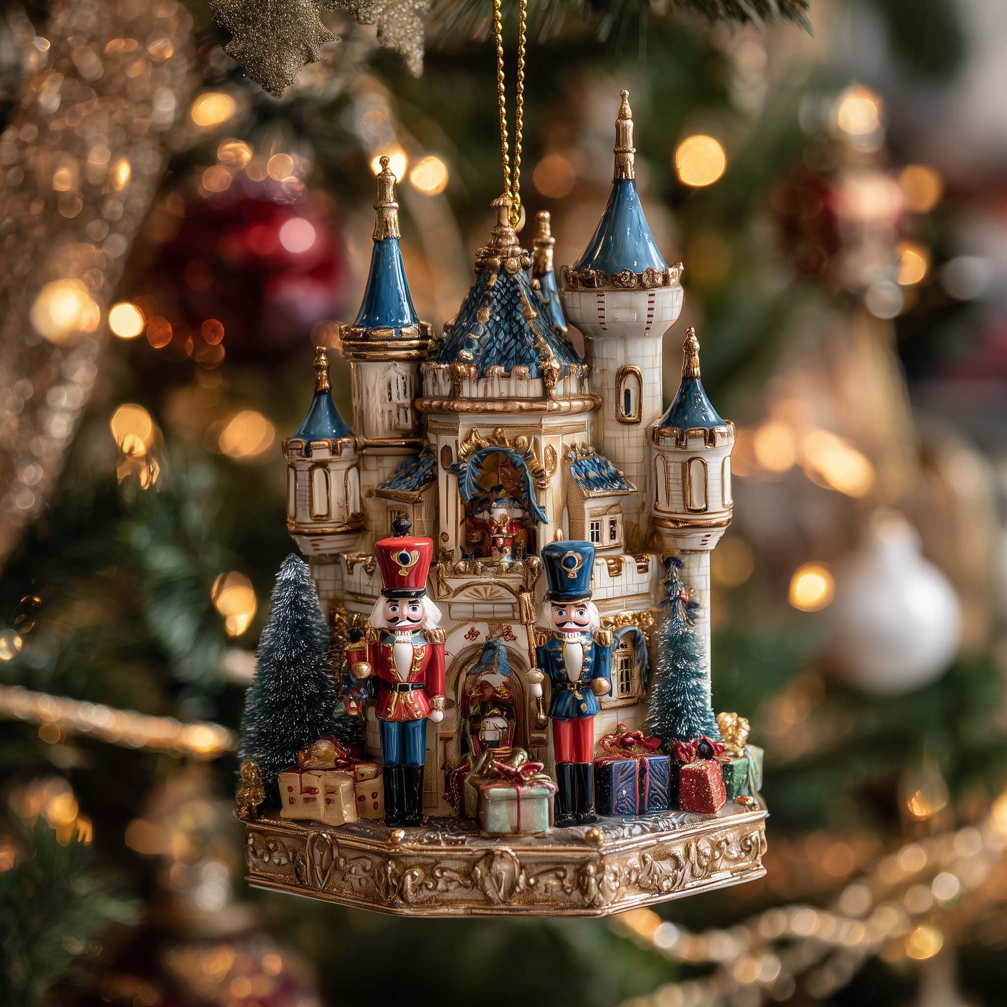 Nutcracker Castle Christmas Ornament