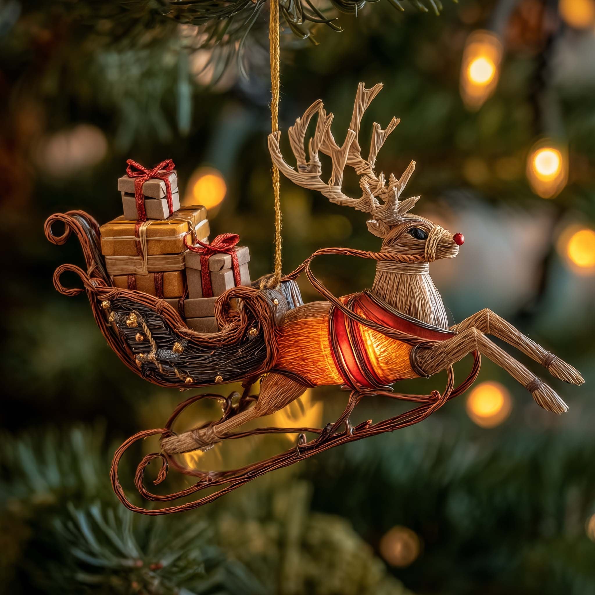 Reindeer Journey Christmas Ornament