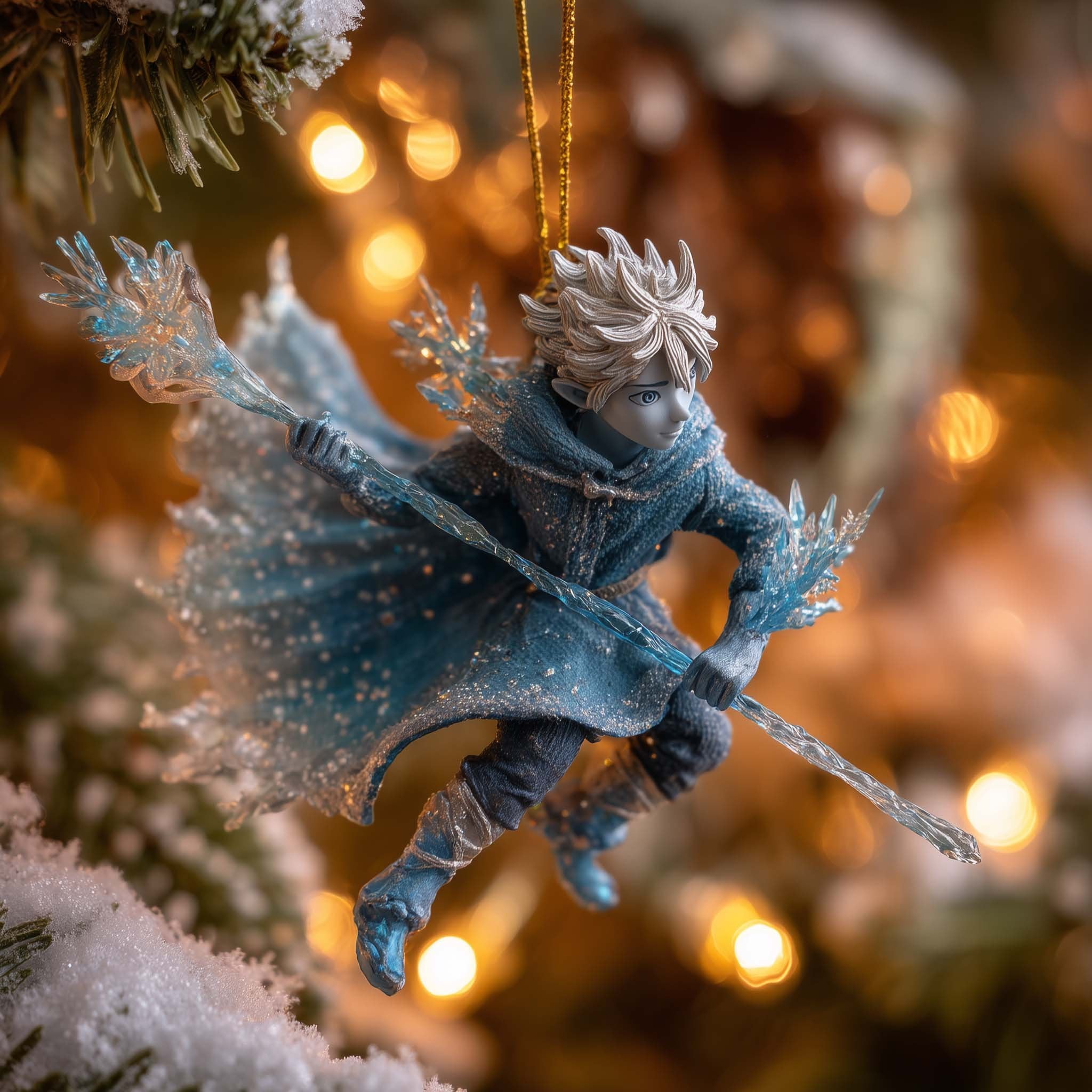 Snow Mage Christmas Ornament