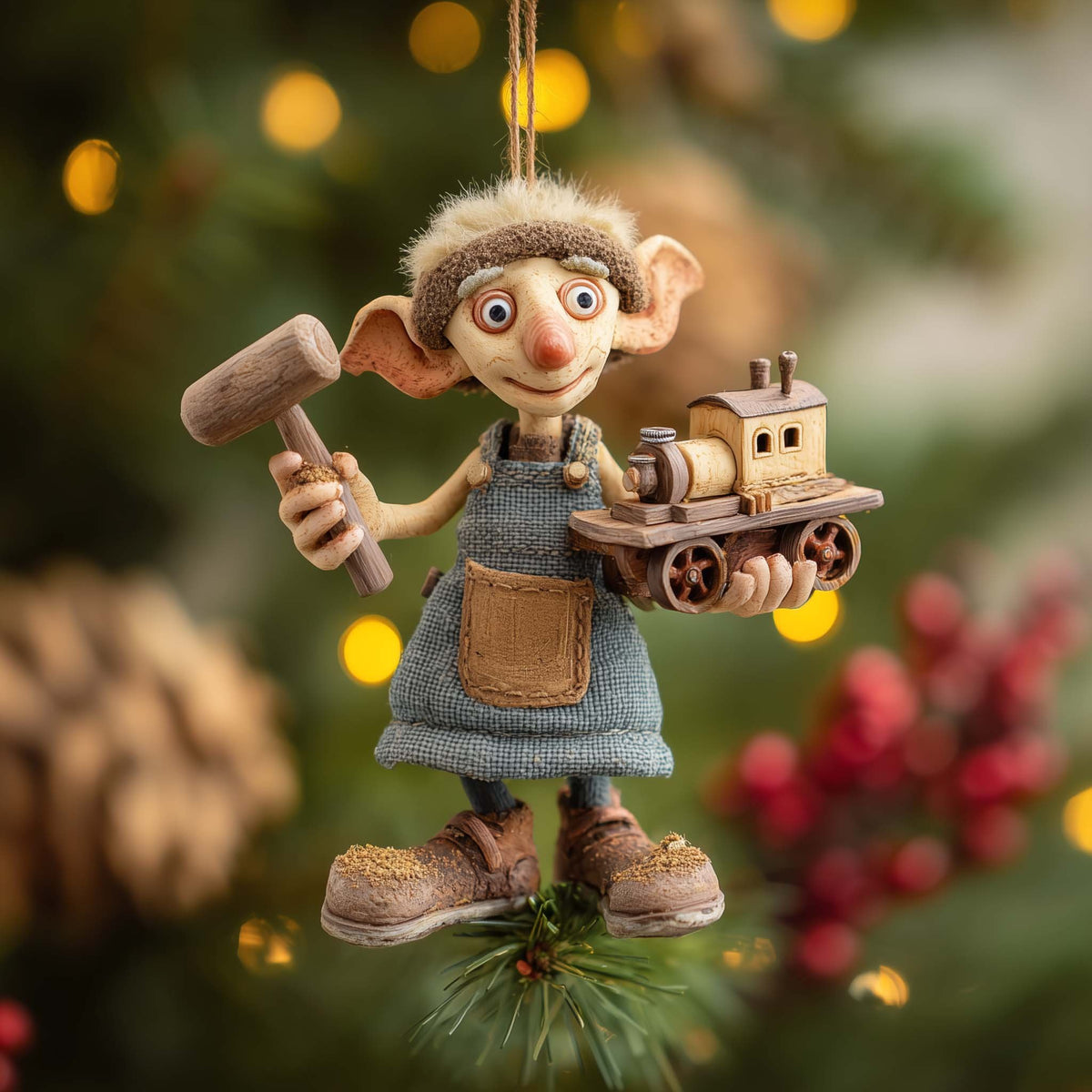 Winter Elf Joy Christmas Ornament