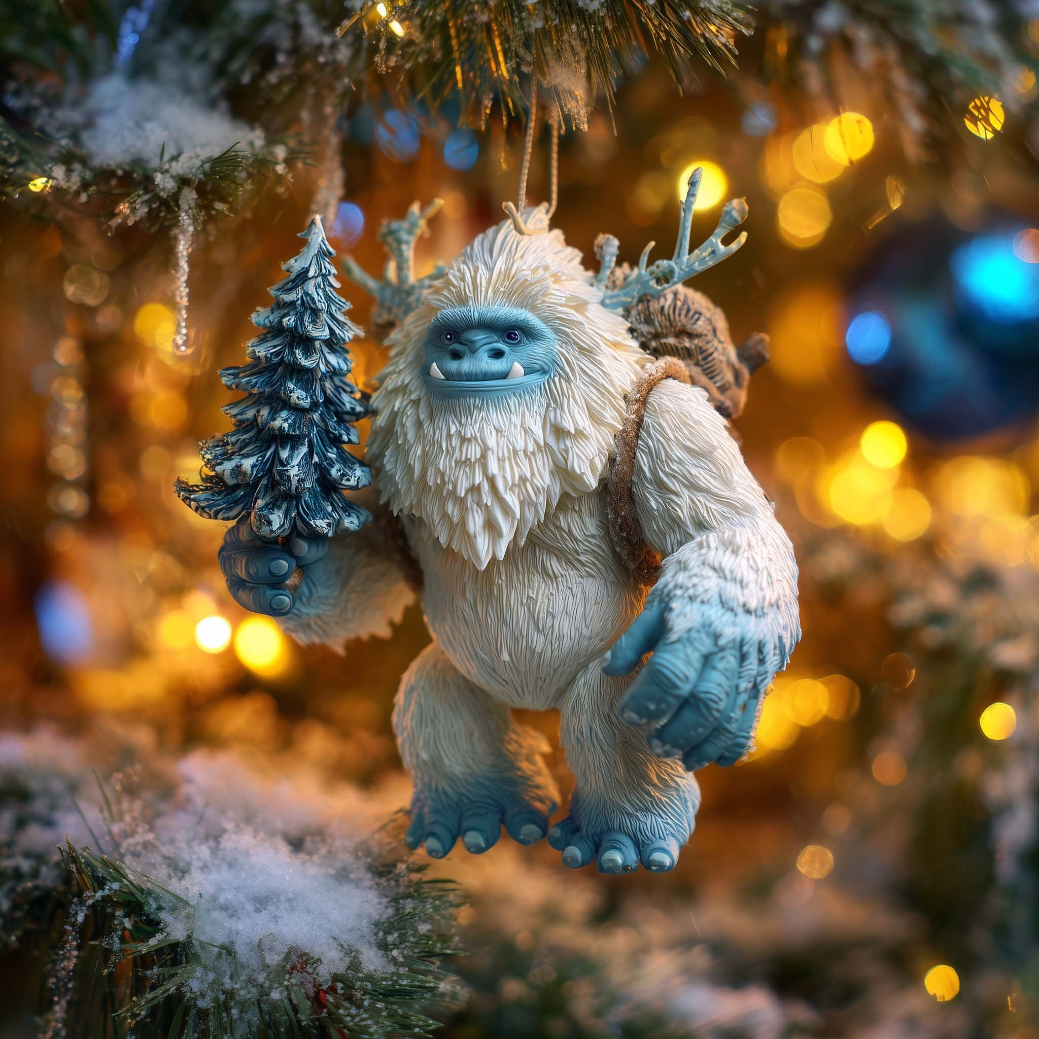Snowy Monster Delight Christmas Ornament