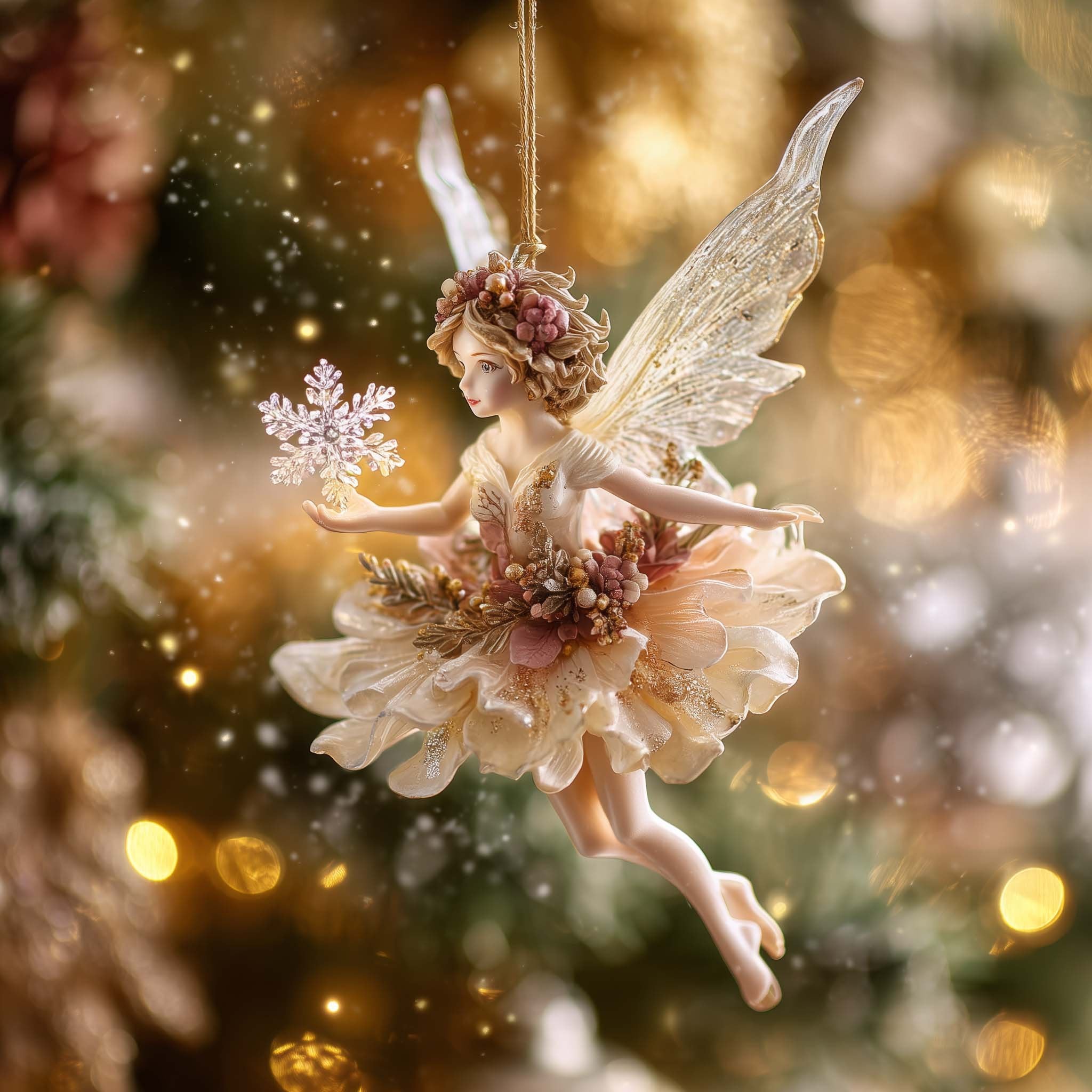 Snowlight Fairy Christmas Ornament