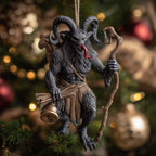 Krampus with Bell and Switches Christmas Ornament
