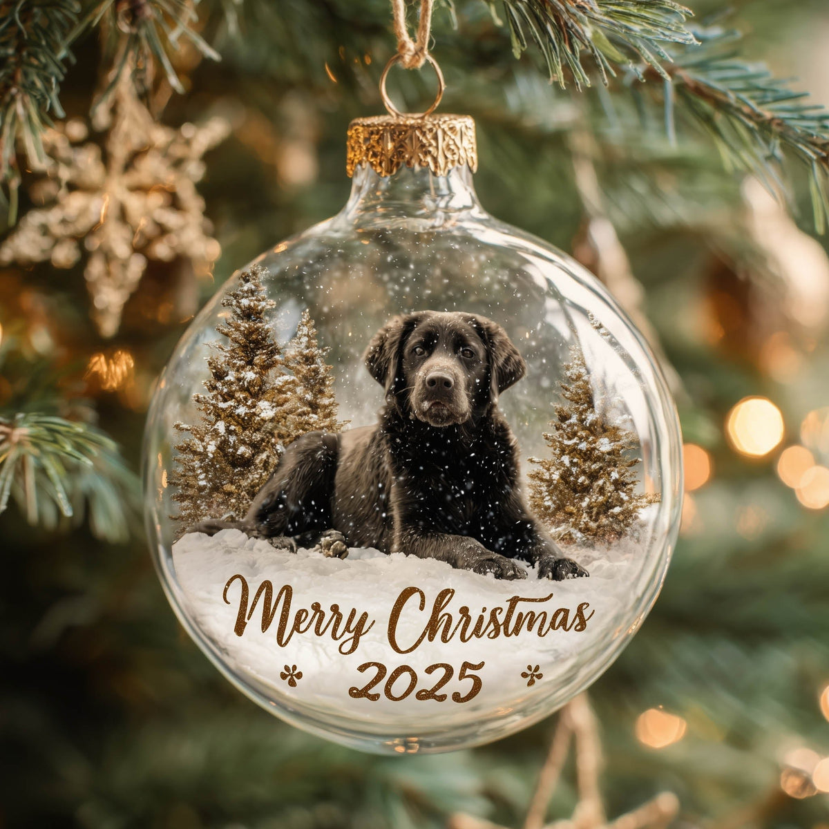 Christmas Dog Christmas Ornament
