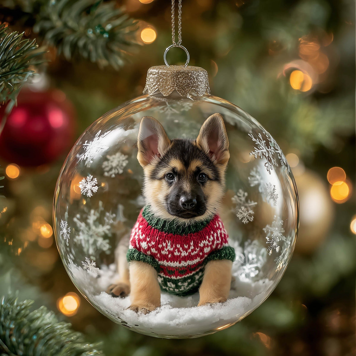 Shepherd Holiday Christmas Ornament