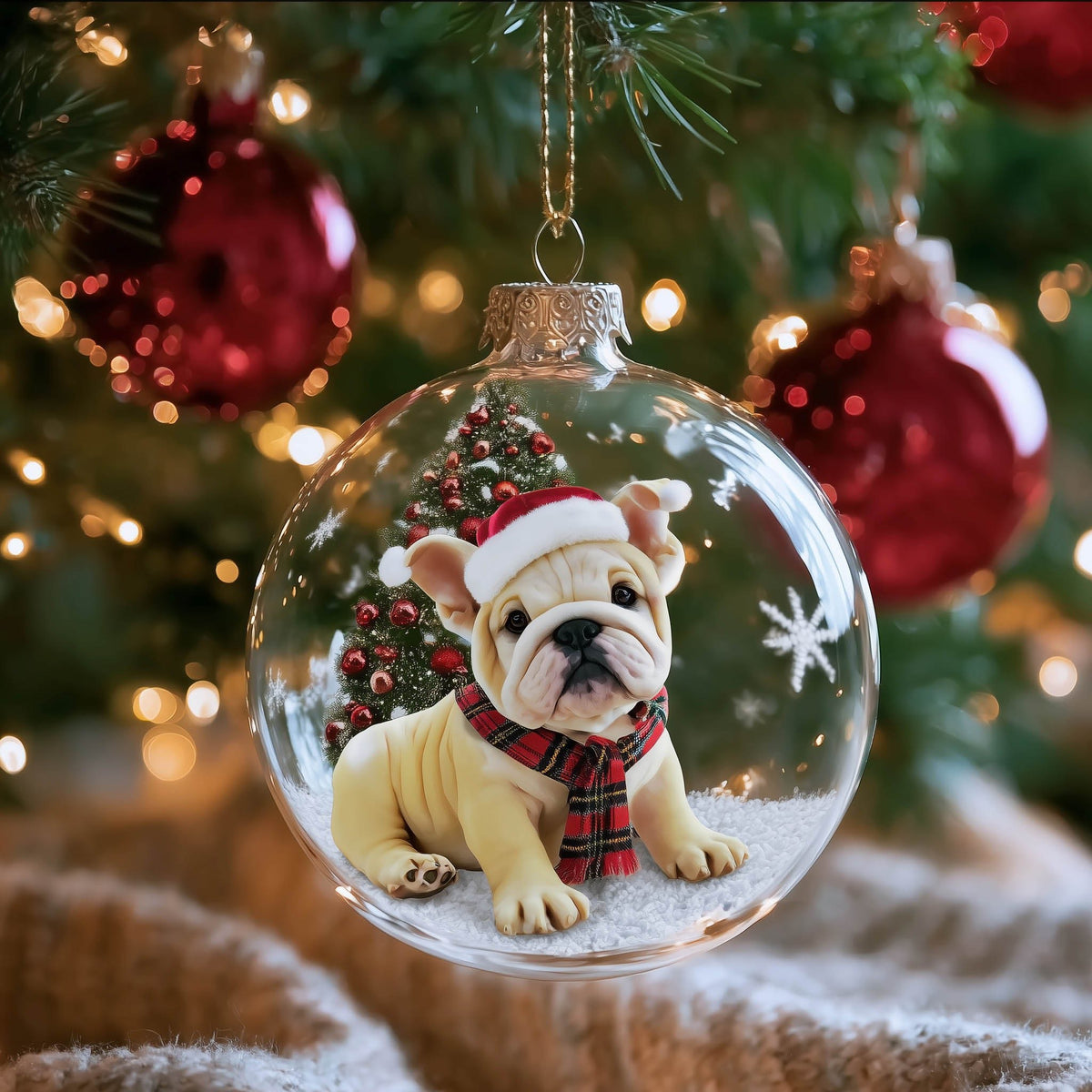 Festive Bullie Christmas Ornament