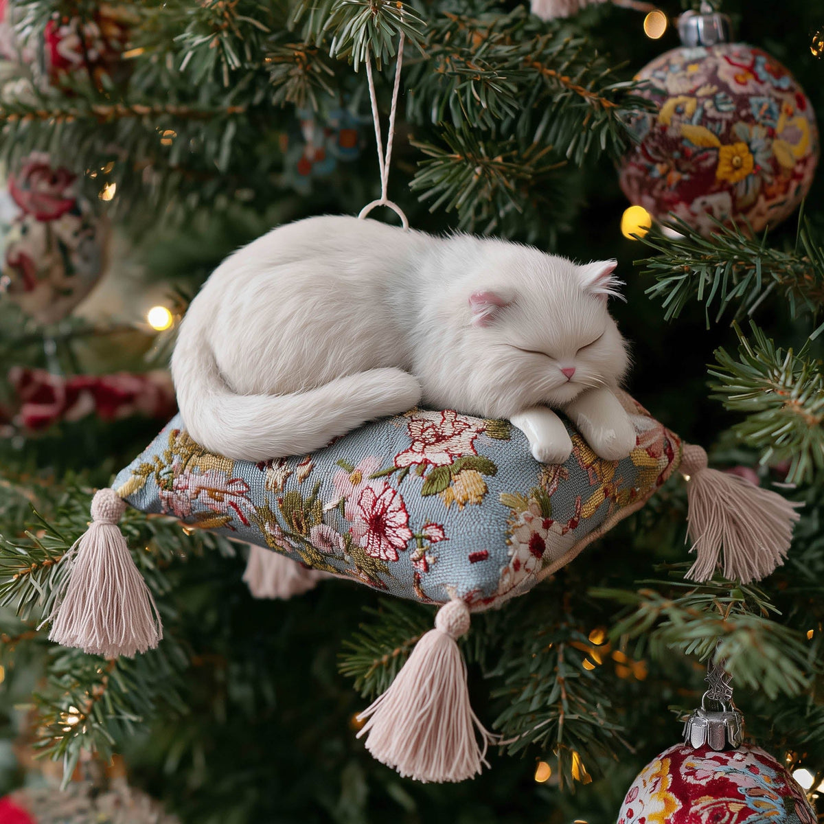 Pawfect Nap Christmas Ornament