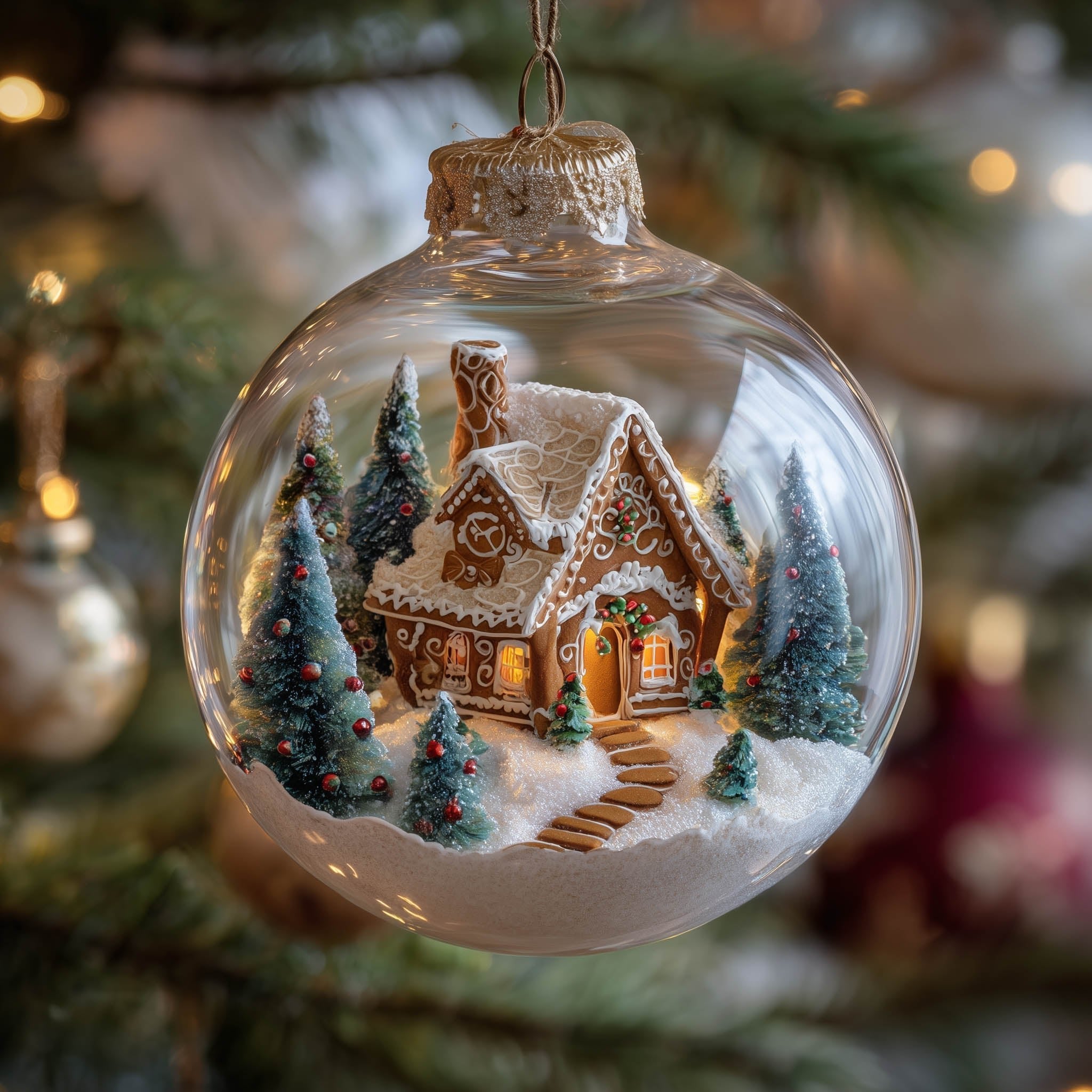 Gingerbread House Christmas Ornament