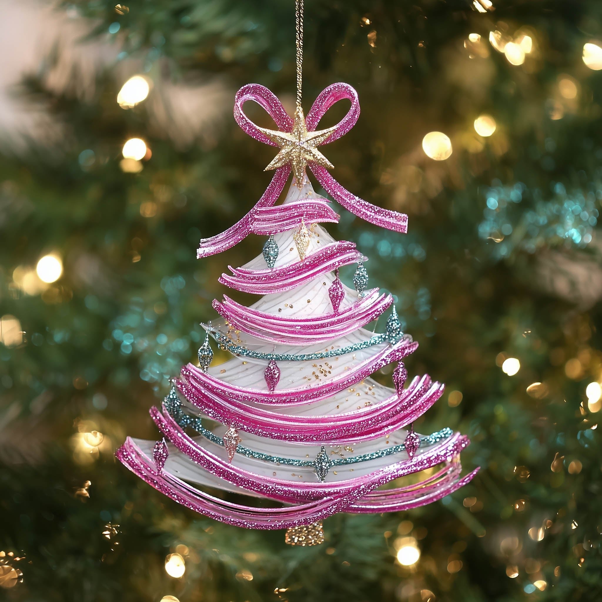 Pink Christmas Ornament