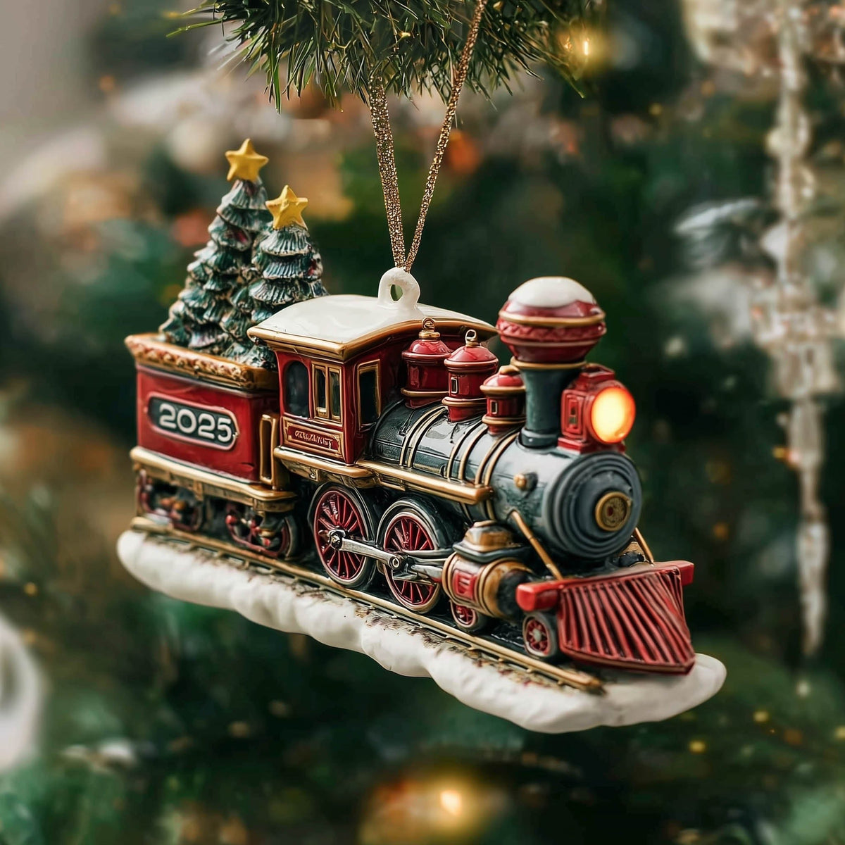 Christmas Tree Farm Train 2025 Christmas Ornament