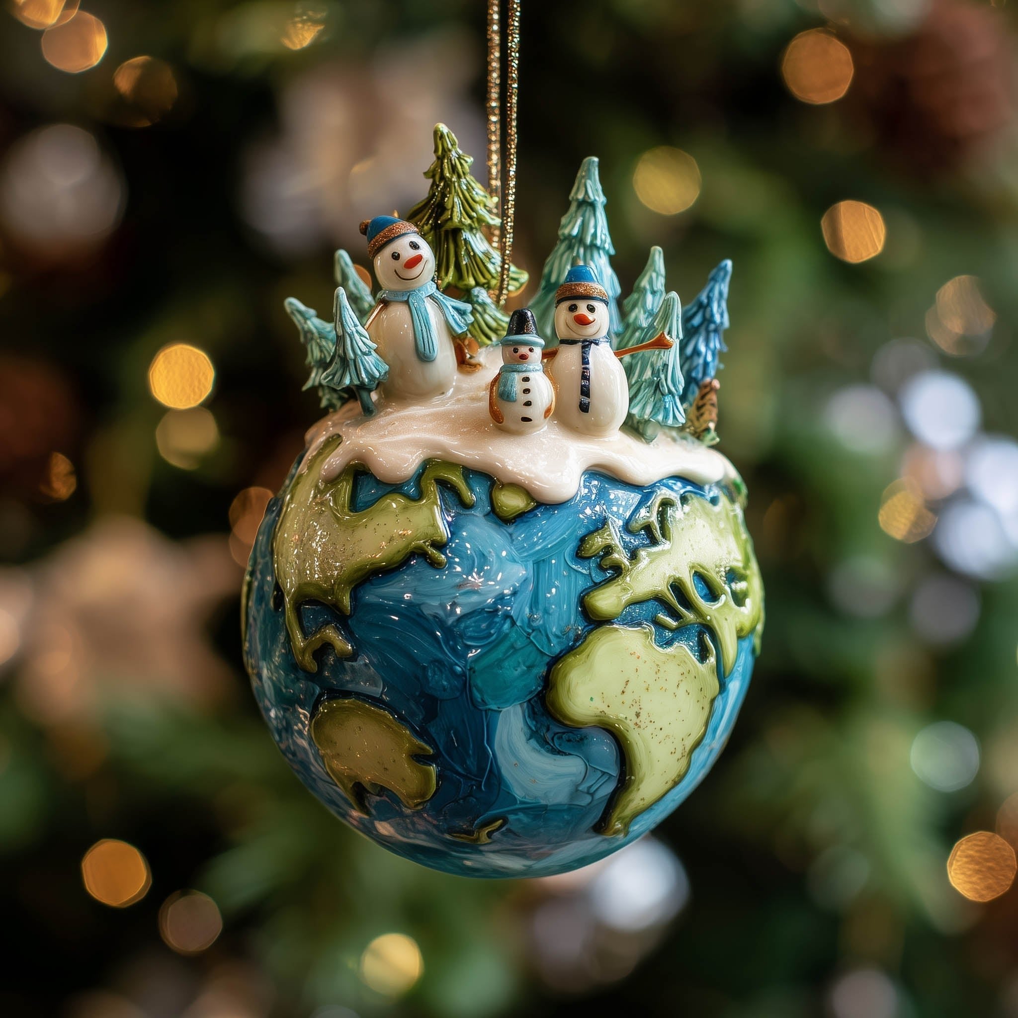 Global Christmas Ornament